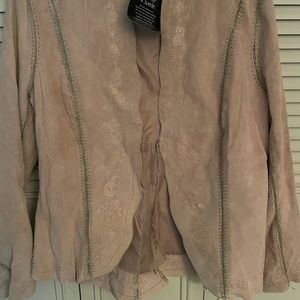 New jacket leather/suede tan color